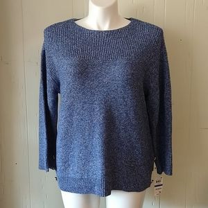 Charter Club XL Sweater Marled Boatneck Pullover B